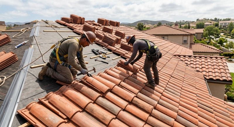 Clay Tile Roofing Installation in Fredericksburg, VA